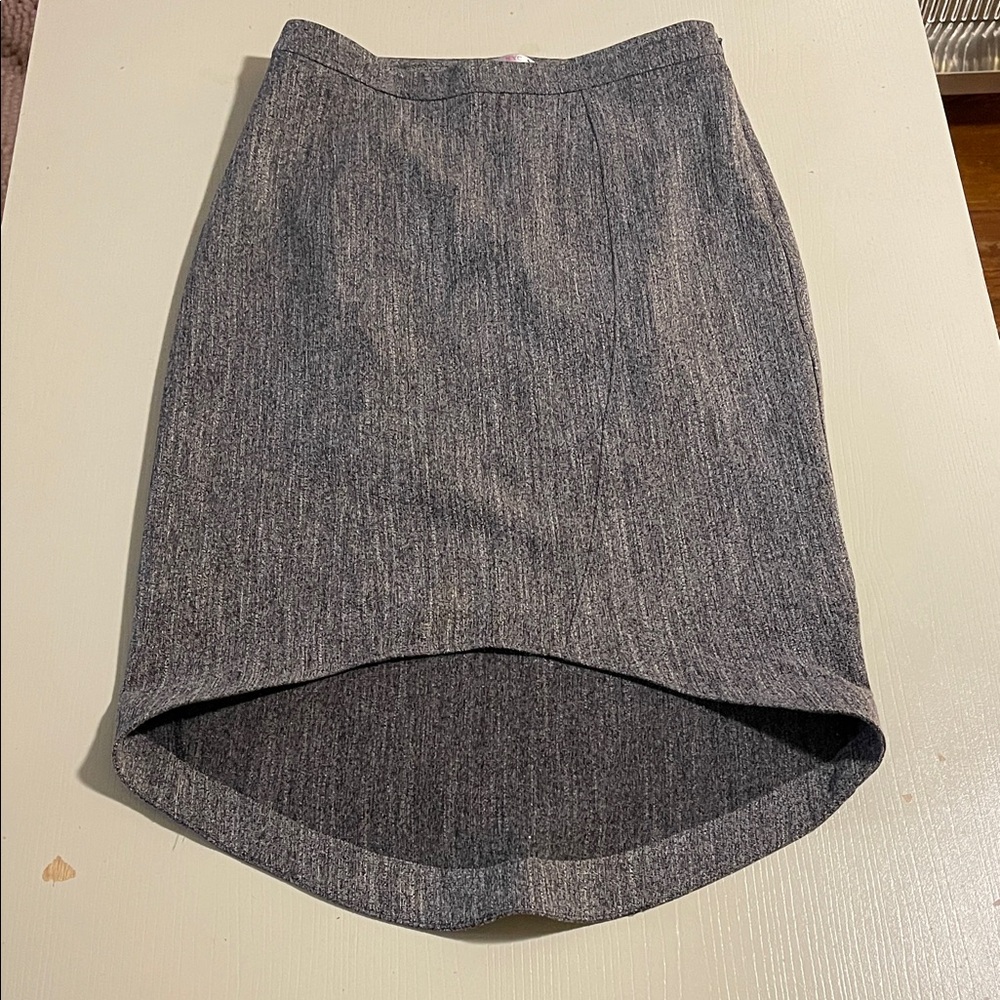 Yoana Baraschi Charcoal High-Low Skirt